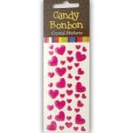 Crystal Stickers - Hearts (Pink)