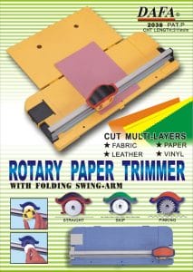 DAFA Rotary Paper Trimmer with folding swing arm