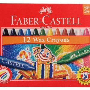 Faber Castell Regular Wax Crayons (Pack of 12)