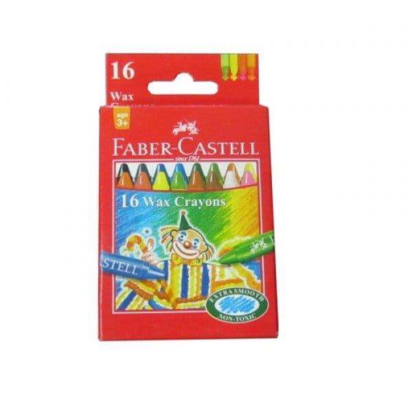 Faber Castell Extra Long Wax Crayons (Pack of 16) f1100201121016 Faber Castell Extra Long Wax Crayons (Pack of 16)