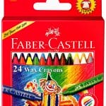 Faber Castell Extra Long Wax Crayons (Pack of 24)