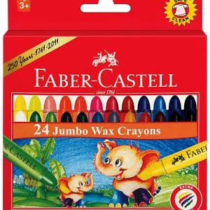 Faber Castell Jumbo Wax Crayons (Pack of 24)