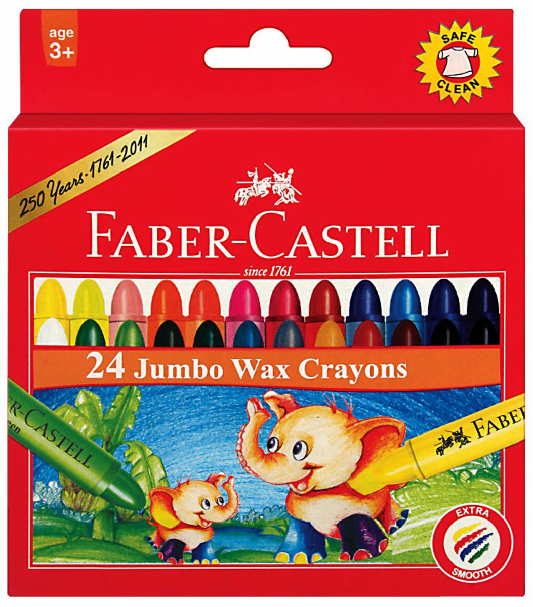 Faber Castell Jumbo Wax Crayons (Pack of 24) f1100201122024 Faber Castell Jumbo Wax Crayons (Pack of 24)