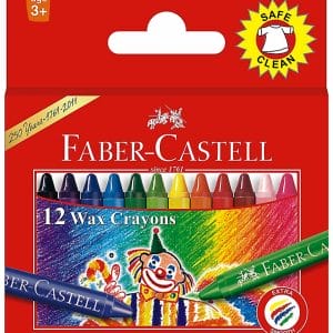 Faber Castell Extra Long Wax Crayons (Pack of 12)