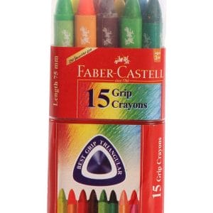Faber Castell Triangular Wax Crayons (Pack of 15)
