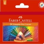 Faber Castell Triangular Wax Crayons (Pack of 12)