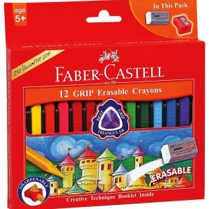 Faber Castell Erasable Grip Crayons (Pack of 12)