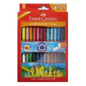 Faber Castell Erasable Grip Crayons (Pack of 24)