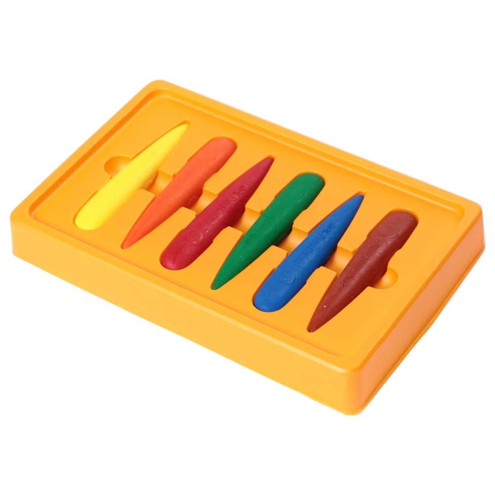 Faber Castell First Grip Crayons (Pack of 6) faber castell 6 first grip crayons 1 faber-castell-6-first-grip-crayons_1