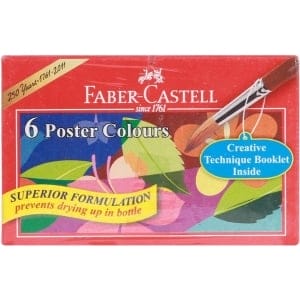 Faber Castell Poster Colours (Pack of 6)