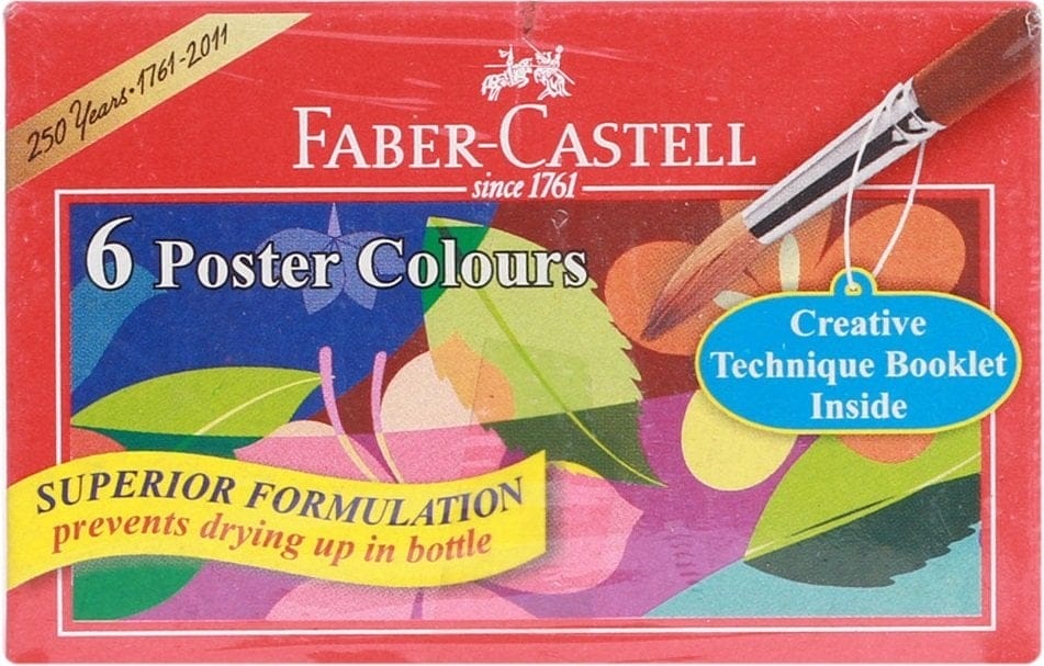 Faber Castell Poster Colours (Pack of 6)