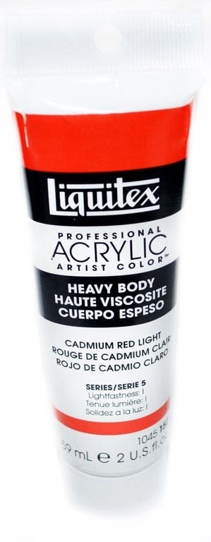 Liquitex Heavy Body Acrylic Cadmium Red Light 59 ML 1045152 Liquitex Heavy Body Acrylic Cadmium Red Light 59 ML