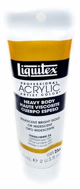 Liquitex Heavy Body Acrylic Iridescent Bright Gold 59 ML 1045234 Liquitex Heavy Body Acrylic Iridescent Bright Gold 59 ML