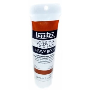 Liquitex Heavy Body Acrylic Transparent Raw Sienna 59 ML