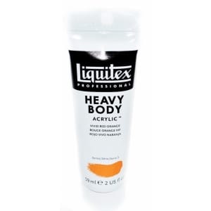 Liquitex Heavy Body Acrylic Vivid Red Orange 59 ML