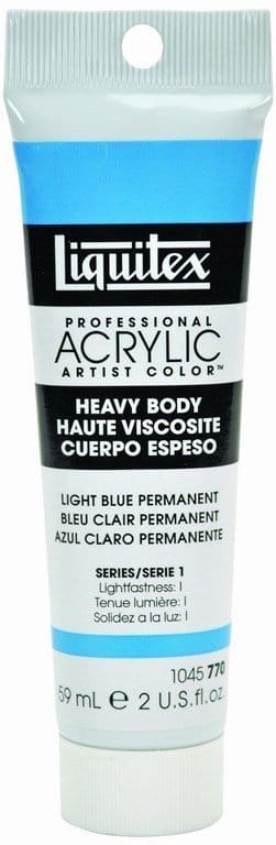 Liquitex Heavy Body Acrylic Permanent Light Blue 59 ML