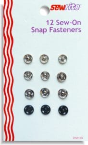 Sewrite 12 Sew-On Snap Fasteners