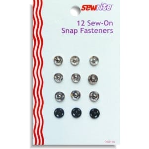 Sewrite 12 Sew-On Snap Fasteners