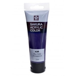 Sakura Acrylic Tube - Transparent (Blue Voilet) - 75 ml