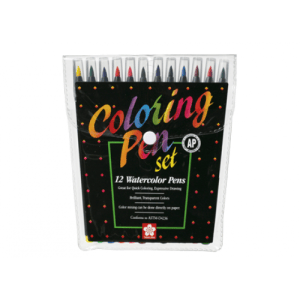Sakura Watercolor pen set of 12 colors