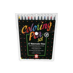 Sakura Watercolor pen set of 12 colors
