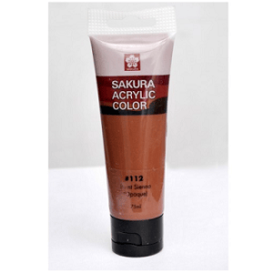 Sakura Acrylic Tube - Opaque (Burnt Sienna) - 75 ml