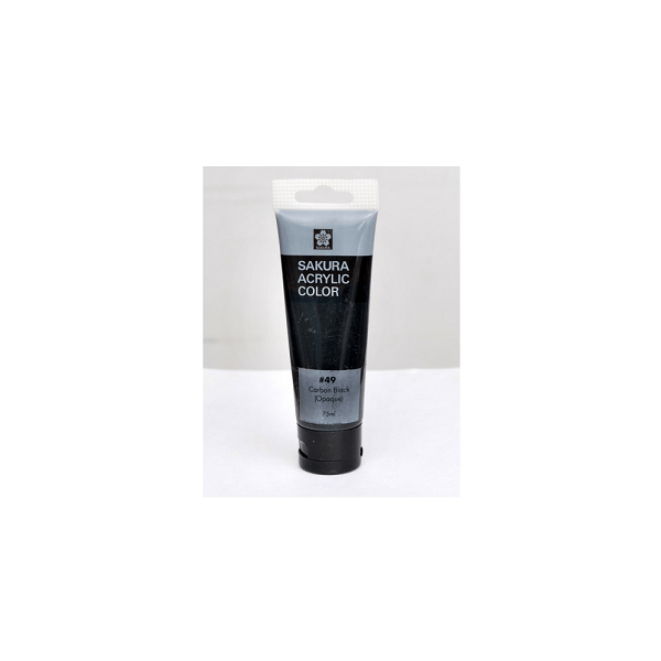 Sakura Acrylic Tube - Opaque (Carbon Black) - 75 ml