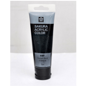 Sakura Acrylic Tube - Opaque (Carbon Black) - 75 ml