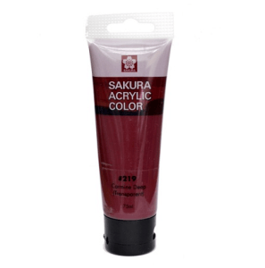 Sakura Acrylic Tube - Transparent (Carmine Deep) - 75 ml