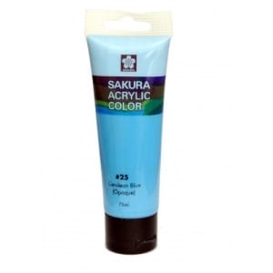 Sakura Acrylic Tube - Opaque (Cerulean Blue) - 75 ml