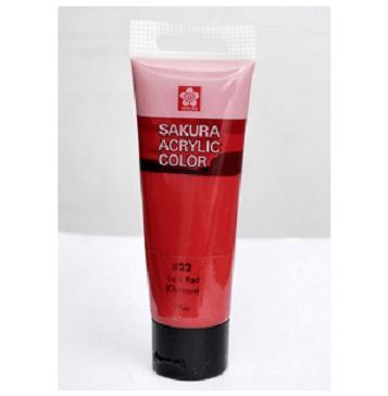 Sakura Acrylic Tube - Opaque (Dark Red) - 75 ml darkred Sakura Acrylic Tube - Opaque (Dark Red) - 75 ml