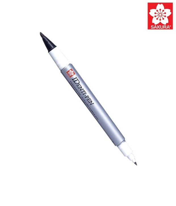 Sakura Identipen-Dual Tip permanent marker - Black (pack of 12) identipenblack Sakura Identipen-Dual Tip permanent marker (pack of 12)