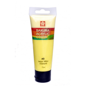 Sakura Acrylic Tube - Opaque (Lemon Yellow) - 75 ml