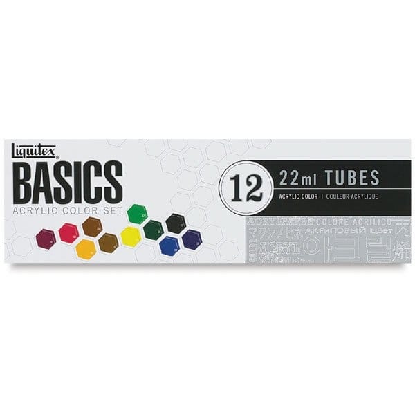 Liquitex Basics Acrylic Color Set (Pack of 12)