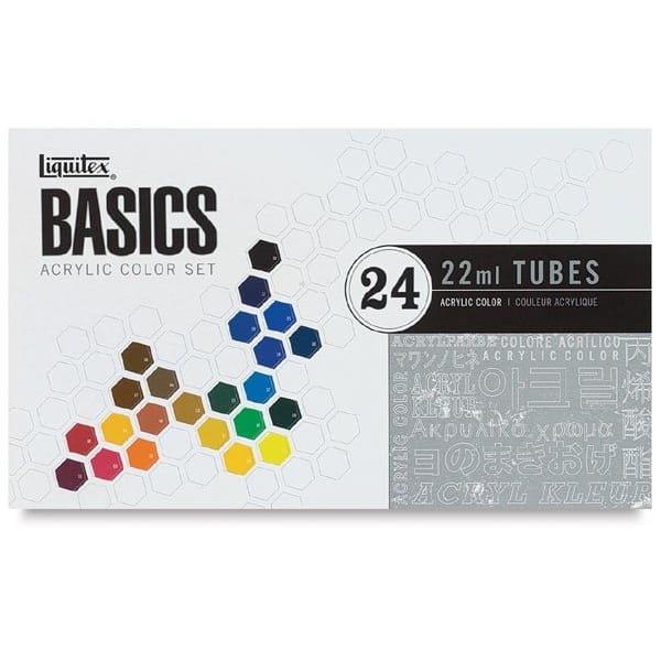 Liquitex Basics Acrylic Color Set (Pack of 24)