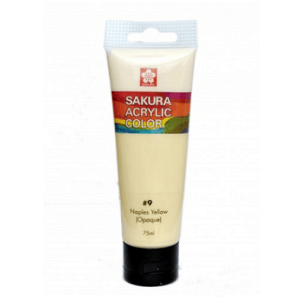 Sakura Acrylic Tube - Opaque (Naples Yellow) - 75ml