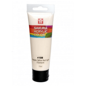 Sakura Acrylic Tube - Opaque (Naples Yellow Red Lt.) - 75 ml