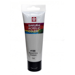 Sakura Acrylic Tube - Opaque (Neutral Grey) - 75 ml