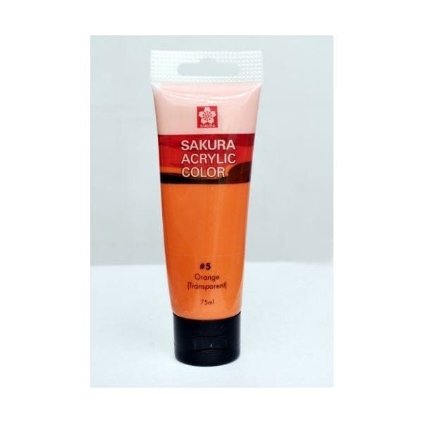 Sakura Acrylic Tube - Transparent (Orange) - 75 ml