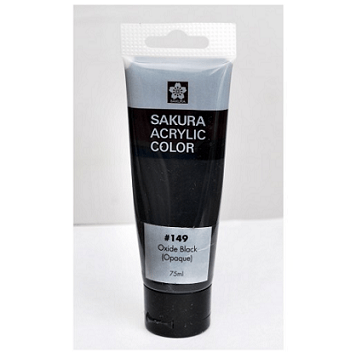 Sakura Acrylic Tube - Opaque (Oxide Black) - 75 ml Sakura Acrylic Tube - Opaque (Oxide Black) - 75 ml