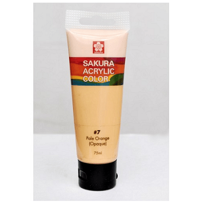 Sakura Acrylic Tube - Opaque (Pale Orange) - 75 ml paleorange Sakura Acrylic Tube - Opaque (Pale Orange) - 75 ml