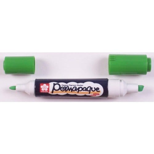 Sakura Permapaque twin point marker - Yellow Green paqueyellowgreen Sakura Permapaque twin point marker (Multi Colors)
