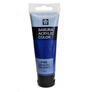 Sakura Acrylic Tube - Transparent (Phthalo Blue) - 75 ml
