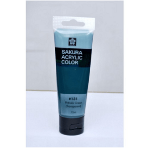 Sakura Acrylic Tube - Transparent (Phthalo Green) - 75 ml