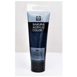 Sakura Acrylic Tube - Transparent (Prussian Blue) - 75 ml