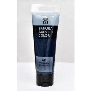 Sakura Acrylic Tube - Transparent (Prussian Blue) - 75 ml