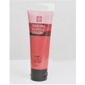 Sakura Acrylic Tube - Opaque (Red) - 75 ml