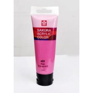 Sakura Acrylic Tube - Transparent (Rose) - 75 ml