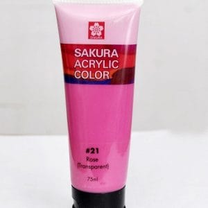 Sakura Acrylic Tube - Transparent (Rose) - 75 ml