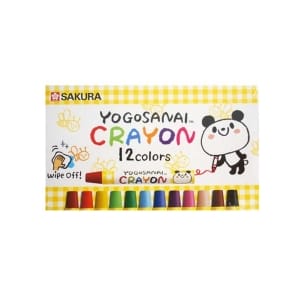 Sakura Yogosanai Assorted Color Crayons (Set of 12)
